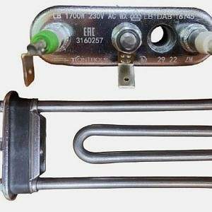 Тэн 1700W короткий L-175mm/прямой с отверстием T-CONTROLS